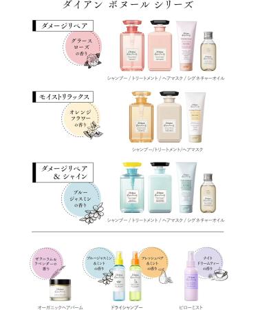 Moist Diane Bonheur Treatment 400ml Grass Rose Refill - Buy Online on GoSupps.com