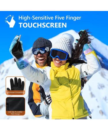 ODTMGER Ski Gloves - Warmest Waterproof & Breathable Cold Weather Gear for Men Women & Kids | Perfect for Family Outdoor Adventures - Buy Online on GoSupps.com