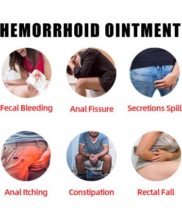 YUYTE Hemorrhoid Cream 0.7 Oz (3-Pack) - Anti-Itch Ointment for Lymphatic Drainage & Anus Health Relief - Buy Online on GoSupps.com