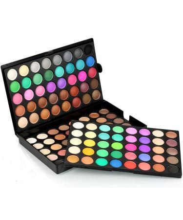 FantasyDay 120 Colors Shimmer Eyeshadow Palette with 10 High-Quality Brushes | Durable & Highly Pigmented Beauty Makeup Kit #3 - International Shipping Available - Buy Online on GoSupps.com