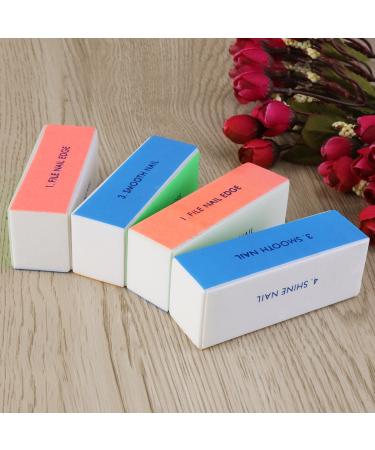 Insky 4-Way Manicure Buffer Nail Shiner Sponge Nail File with Brushed Fabric Building Blocks - 10 pcs - Buy Online on GoSupps.com
