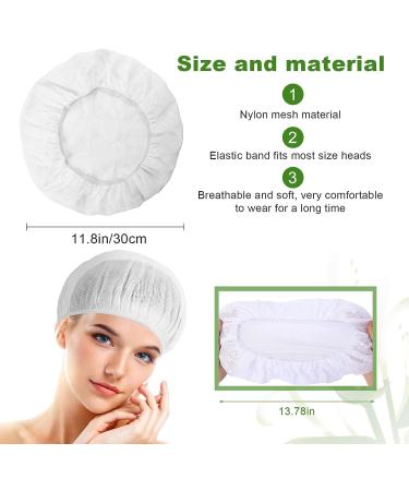 4 Pcs White Mesh Sleep Bonnet Hair Nets for Women - Night Sleep Cap Hat - Buy Online on GoSupps.com