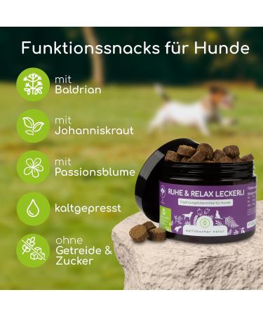 Soothing Snacks for Dogs | Natural Calming Treats with Valerian & St. John's Wort - 130 Stress Relief Treats - Buy Online on GoSupps.com
