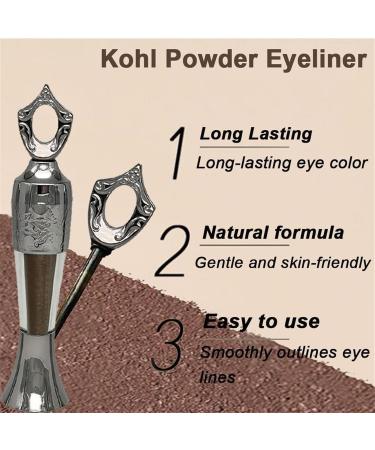 Arabic Powder Eyeliner Formule min rale gyptienne 100% naturelle fait main waterproof & anti frottement maquillage longue dur e couleur intense (ALL) - Buy Online on GoSupps.com