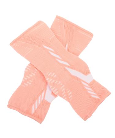 FRCOLOR 1 Pair Ankle Socks Heel Protector Thermal Socks Foot Arch Support Warm Socks Plantar Socks for Ankle Comfortable Men and Women Pink Compression Stockings Polyester Fiber S Pink