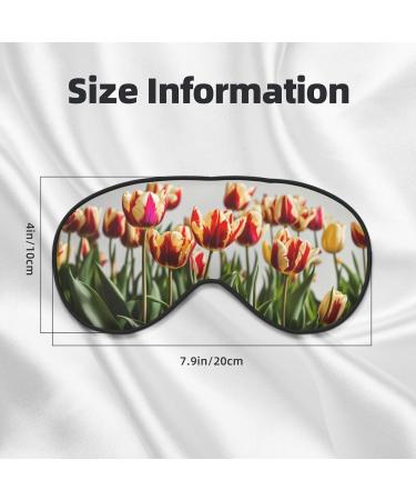 Colorful Tulips Print Unisex Sleep Mask | Double-Sided Eye Mask for Sound Sleep & Skin Care - Shop Internationally - Buy Online on GoSupps.com