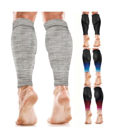 aZengear Calf Compression Sleeves for Men & Women - Shin Splint and Calf Support Brace - Compression Calf Guards - Leg Sleeves for Torn Muscle Cramps (XXL Mixed Grey) XXL Mixed Grey - Buy Online on GoSupps.com