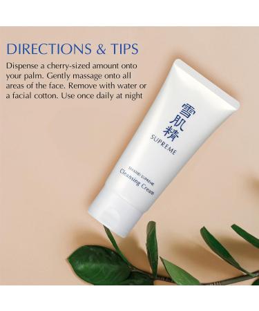 SEKKISEI Supreme Cleansing Cream - Hydrating Facial Cleanser (5 oz) | Gentle & Effective International Shipping - Buy Online on GoSupps.com