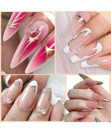 Gold Metallic Painting Gel - 3D Mirror Chrome Gel Polish for DIY Nail Art | Glossy Soak Off Manicure - Buy Online on GoSupps.com