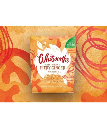 Whitworths | Bake with Crystallised Fiery Ginger (175gX5) | Crystallised Stem Ginger | Naturally Spicy and Deliciously Sweet | Suitable for Vegans - Buy Online on GoSupps.com