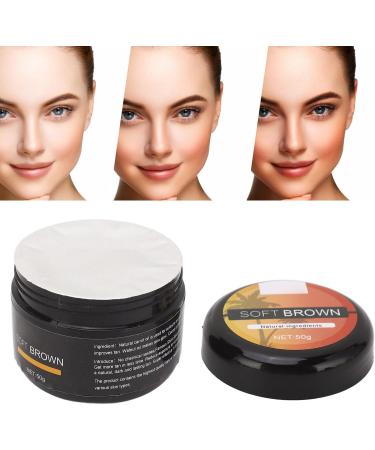 Fyearfly Tanning accelerator cream 2 x 50 g selftanning cream longlasting tan quickly absorbed moisturizing for all skin types dark brown - Buy Online on GoSupps.com