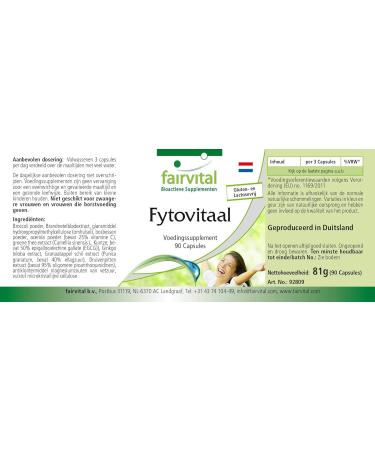 Fairvital | PhytoVital VEGAN - Highly dosed - 90 capsules - quality plant extract - natural multivitamin - Buy Online on GoSupps.com