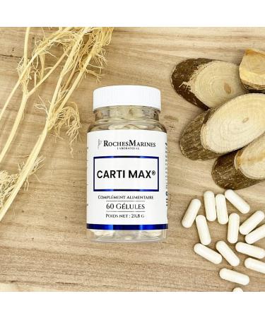 Roches Marines Carti Max Dietary Supplement - Marine Collagen and Oyster Powder - Joint Wellness - 60 Capsules - Developed in France - Buy Online on GoSupps.com