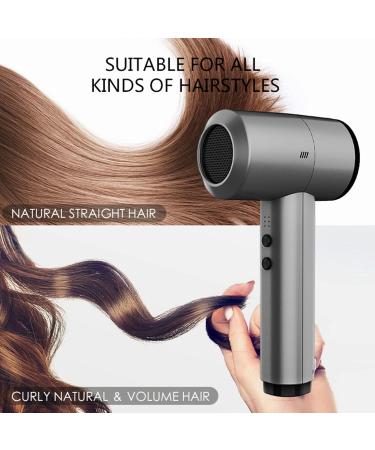 Cordless Hair Dryer 5000mAh Rechargeable Wireless Hair Dryer Portable Hot & Cold Air Blow Dryer for Art Painting/Home/Outdoor/Pet Care/Travel - Buy Online on GoSupps.com