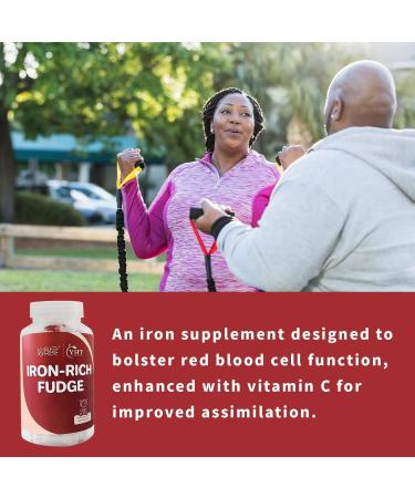 Eilin YHT Iron Gummies Zinc MultiVitamins A C B6 B12 Folate Acid Support Supplement - for Man Women Kids Fit Blood Builder Fight Iron Deficiency Anemia Fatigue Energy 30 Counts Singe Bag - Buy Online on GoSupps.com