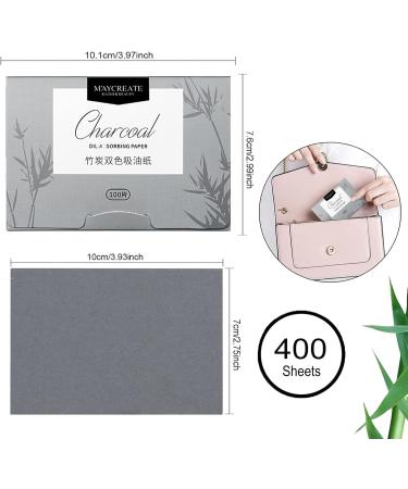 4 Packungen Gesichts-L schpapier Gr ntee labsorbierende Bl tter f r M nner Frauen 400 St ck Gesichts l Blotting Paper Gesicht Blotting-Papiere Face Oil Blotting Papers l-L schpapier Bamboo Charcoal - Buy Online on GoSupps.com