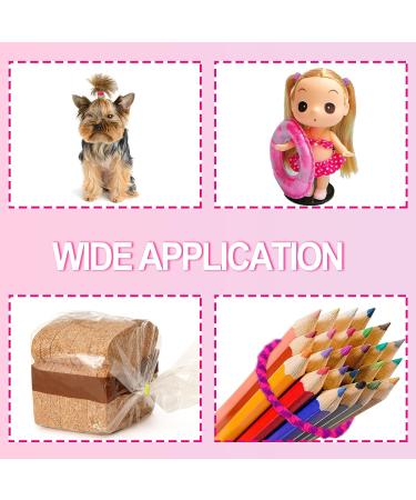 Hanyousheng 100 Pcs Multicolor Hair Ties for Baby Girls - Elastic Ponytail Holders & Hair Accessories - Buy Online on GoSupps.com