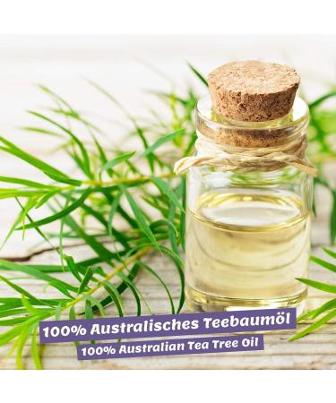 Tea Tree Oil 10ml Vegan 100% Pure Tea Tree Essential Oil from Australia Care for blemished Skin inflammatory Skin Conditions Anti-pimples and Acne - Buy Online on GoSupps.com