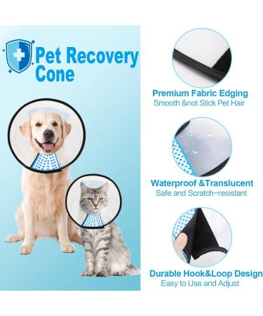 Super Collar for Pets | Protective Neck Collar for Cats & Small Dogs XXL | White Plastic Design - Buy Online on GoSupps.com