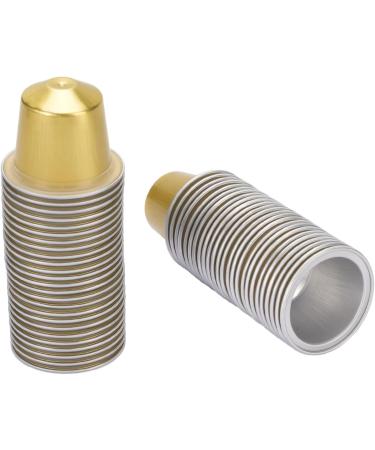  ANGGREK 15 ml Pods Seal Seal Stickers Lids with Spoon and Brush 2.9 x 2.9 x 3.6 cm Built from High Quality Aluminium 50 Pcs Aluminum Coffee Capsules Precise Fit  - Buy Online on GoSupps.com