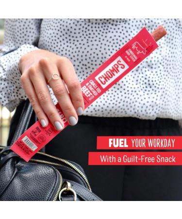 CHOMPS Original Beef Stick - 1.15 OZ | High-Protein Snack | Gluten-Free - Buy Online on GoSupps.com