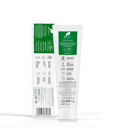 Dr Organic Aloe Vera Toothpaste - Whitening Natural Vegan Cruelty-Free Paraben & SLS Free - 100ml - Buy Online on GoSupps.com