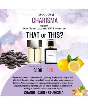 CHARISMA | Inspired by Y. HOMME | Pheromone Perfume for Men | Extrait De Parfum | Long Lasting Dupe Clone Essential Oils Fragrance | Perfume D.e Hombre | (30 ml / 1 Fl Oz) 1 Fl Oz (Pack of 1) - Buy Online on GoSupps.com