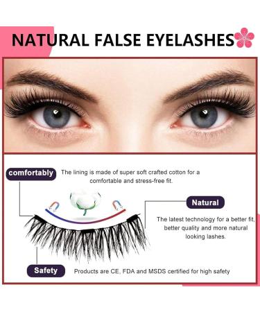 Bellaire Magnetic Lashes Magnetic Eyelashes Reusable Dual Magnetic Lashes without Eyeliner Natural Look Magnetic Eyelashes with Applicator (CY08) - Buy Online on GoSupps.com