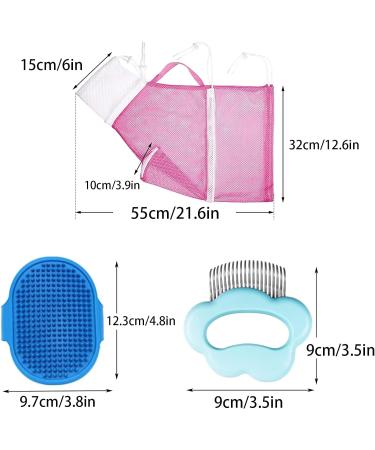 Cat Shower Net Bag Cat Bath Bag Breathable Multifunctional Adjustable Anti-Bite and Anti-Scratch Restraint Bag Cat Grooming Bag With cat comb and grooming brush for Bathing/Nail Trimming/Ear Clean - Buy Online on GoSupps.com