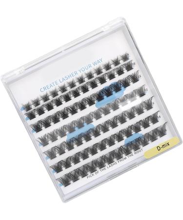 Eyelash Clusters Mixed Long Lasting Grip Lightweight D-curl Mixed Individual Lashes Fluffy Easy to Remove 8/10/12/14/16mm for Cosplay - Buy Online on GoSupps.com