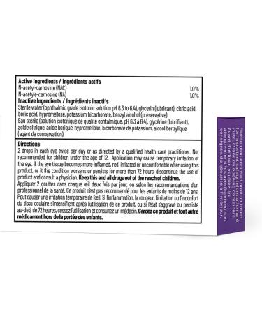 AOR - Ortho Eyes 2x5ml Drops - NAC N-Acetyl-Carnosine Eye Drops for Cataracts - Eye Health Supplement for Adults - Macular Degeneration Supplement - Carnosine Eye Drops to Reduce Glare - Buy Online on GoSupps.com