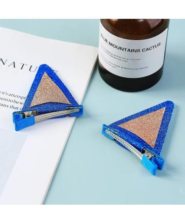 Blue Glitter Dog Ears Hair Clips for Kids - Halloween Costume Accessories & Party Decor - Buy Online on GoSupps.com