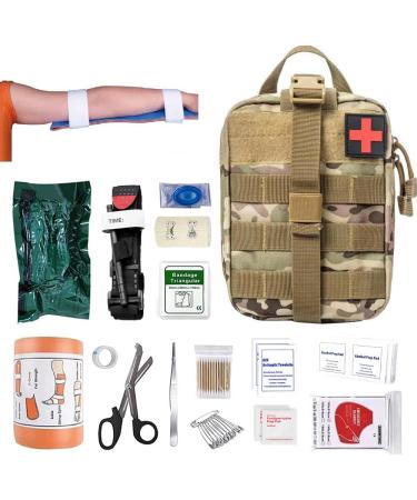 Buy Gobesty Outdoor First Aid Set - 46-Piece Tactical Kit for Camping Hiking Car and Home Safety - Buy Online on GoSupps.com