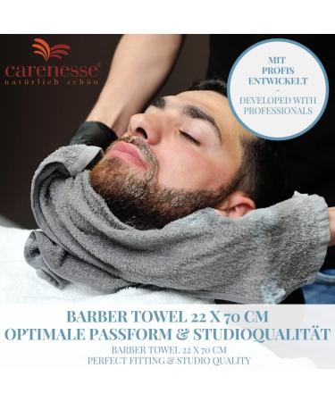 Carenesse 6-Pack Gray Shaved Towels 22x70 cm | Premium 100% Cotton Eco-Friendly Shaver Towels for Studios | Hygienic & Suction-Strong Quality - Buy Online on GoSupps.com