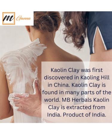 mGanna 100% Natural Light Kaolin Clay Powder 2 LBS / 908 GMS for Facial Masks Creams Face Masks and Soap Making - Buy Online on GoSupps.com