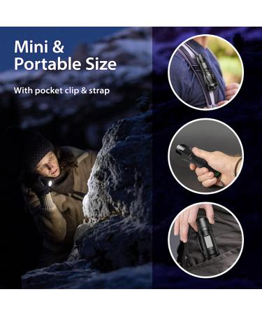 MOWETOO UV Torch LED Torch 2 in 1 Black Light with 4 Modes Waterproof 395nm UV Light Super Bright 500lm for Inspection Pet Urine Detecting Camping Including Accessories 3 AAA Batteries LE-8613d 1 Pack - Buy Online on GoSupps.com