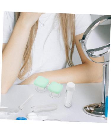 SOLUSTRE Contact Lens Container Tool Set - Multipurpose Travel Care Supplies - Green Box (6x3x3cm) for International Shipping - Buy Online on GoSupps.com