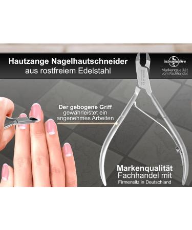 Professional Stainless Steel Cuticle Nippers 10 cm - Precision 10 mm Cut for Effective Cuticle Removal - Buy Online on GoSupps.com