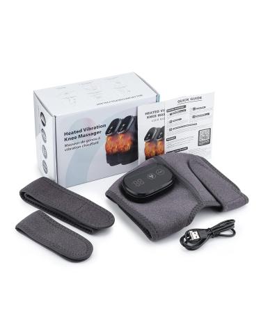 Heating Pad for Knee Brace with Massager - Pain Relief & Warmth | Best Heated Knee Wrap - Buy Online on GoSupps.com