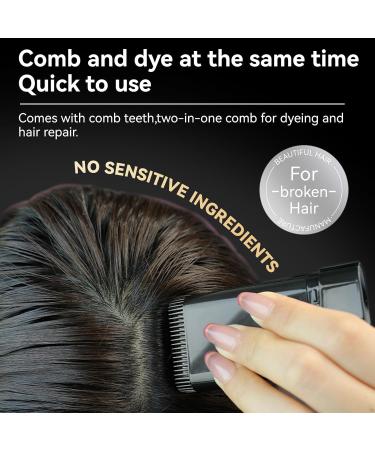 Peigne Colorant 2 en 1 pour Cheveux B ton Correcteur Couleur Anti-Chevaux Blancs - Imperm able R sistant la Transpiration Pratique et S curis Noir - Buy Online on GoSupps.com
