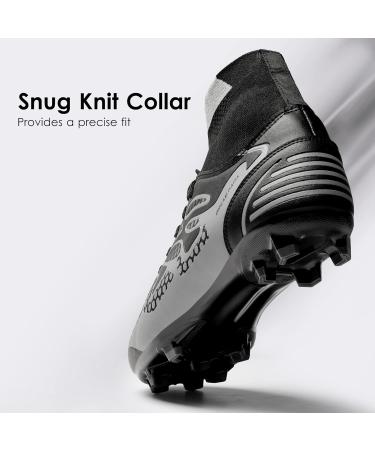 DREAM PAIRS Men's Soccer Shoes - Professional Athletics Training Lace-Up Football Shoes - EU Size 43 - Black & Dark Grey - Buy Online on GoSupps.com