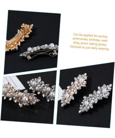 minkissy Accessories rhinestone hair clip metal hair claw clips girls barrettes for hair pearl hair clip hair accessories for girls pearl hair pin girl hair clips bangs Miss hairpin Hair - Buy Online on GoSupps.com