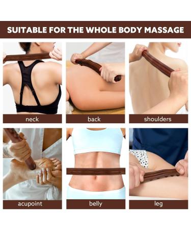 Operitacx Wood Scraping Stick | Muscle Relaxation Massage Tool for Back & Whole Body | Gua Sha & Lymphatic Paddling - Buy Online on GoSupps.com