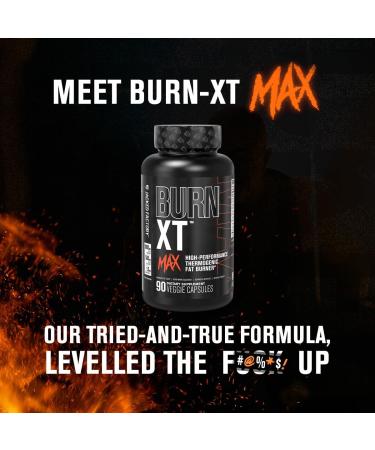 Jacked Factory Burn-XT Clinically Studied Fat Burner & Weight Loss Supplement (60 Capsules) & Burn XT Max High Performance Fat Burner (90 Capsules) - Buy Online on GoSupps.com