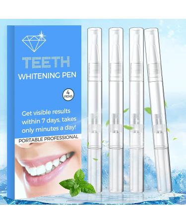 Teeth Whitening Pen Set - Enamel Safe 35% Carbamide Peroxide Gel for Effective, Painless, Sensitivity-Free Whitening - Mint Flavor (4 Pcs) - Buy Online on GoSupps.com