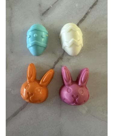 Mini Easter Soaps Set Multicolor Bunny and Egg Shaped Decorative Soaps Assorted Colors