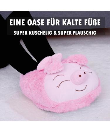 Plush Electric-Free Foot Warmer (Pig) | Cuddly Fluffy Foot Muff for Warm Feet | One Size Heat Pad - Buy Online on GoSupps.com