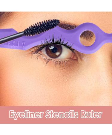 Silicone Winged Tip Eyeliner Aid - Silicone Tool Applicator Eyeliner Portable Silicone Eyeliner Stencils Ruler Multifunctional Eye Makeup Tool for Eyeliner Eyeshadow Lipstick Pochy Purple - Buy Online on GoSupps.com