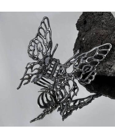 Women Hair Claw 2pcs Exquisite Butterfly Hair Claw Clip Elegant Hair Styling Clip Nonslip Ponytail Clip Trendy Headwear style2 - Buy Online on GoSupps.com
