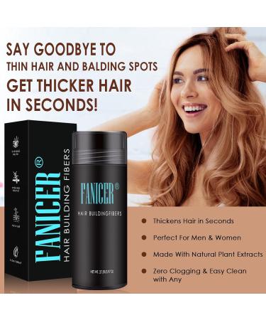 27.5g Hair Fibers High Quality Hair Thickening Fibers For Naturally Thicker Looking Hair Multiple Colors Available (Light Brown) - Buy Online on GoSupps.com